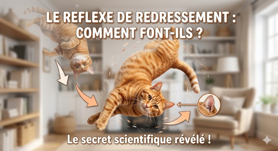 Pourquoi les chats retombent-ils toujours sur leurs pattes ? 🐱
