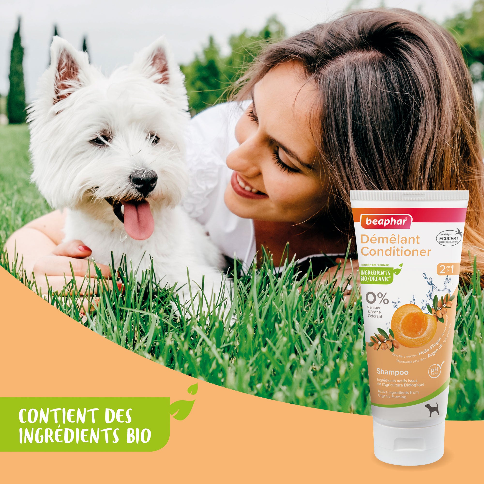 Shampoing Démêlant 2 en 1 ECOCERT pour chien - 200 ml - BEAPHAR