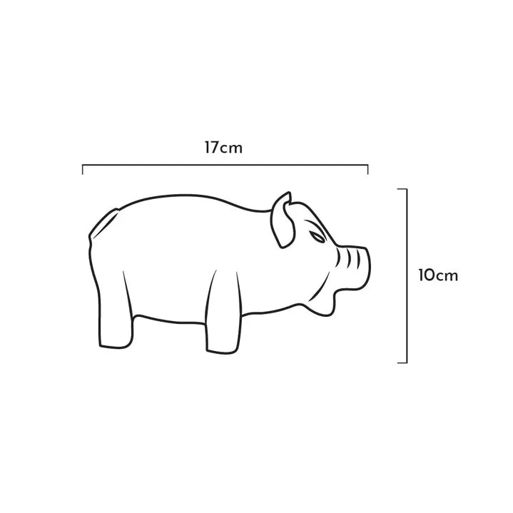 Tirelire cochon Jouet naturel pour chien L