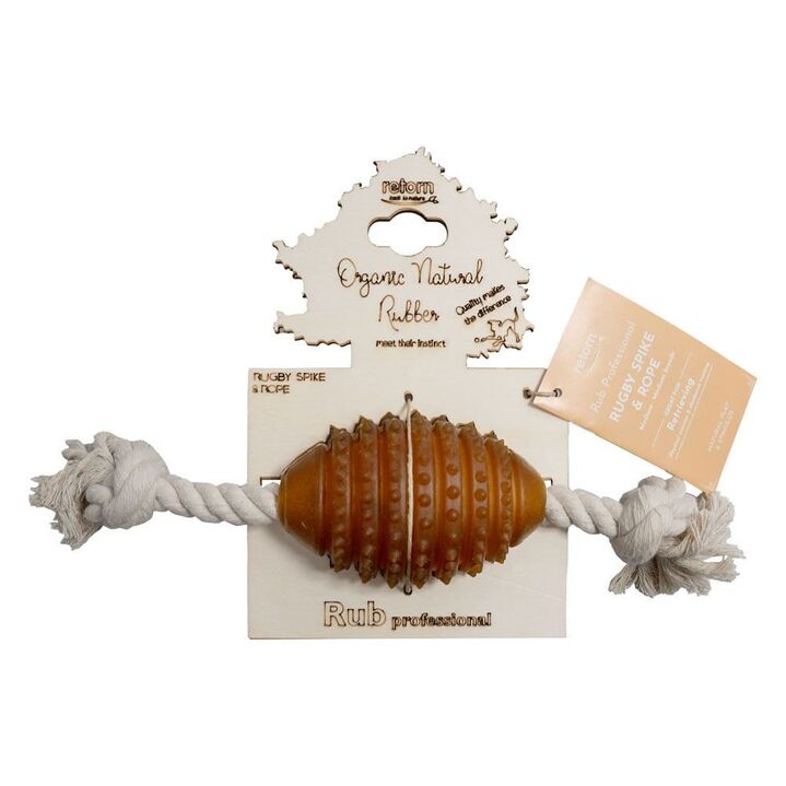 Jouet dentaire en résine organique naturelle avec corde pour chien