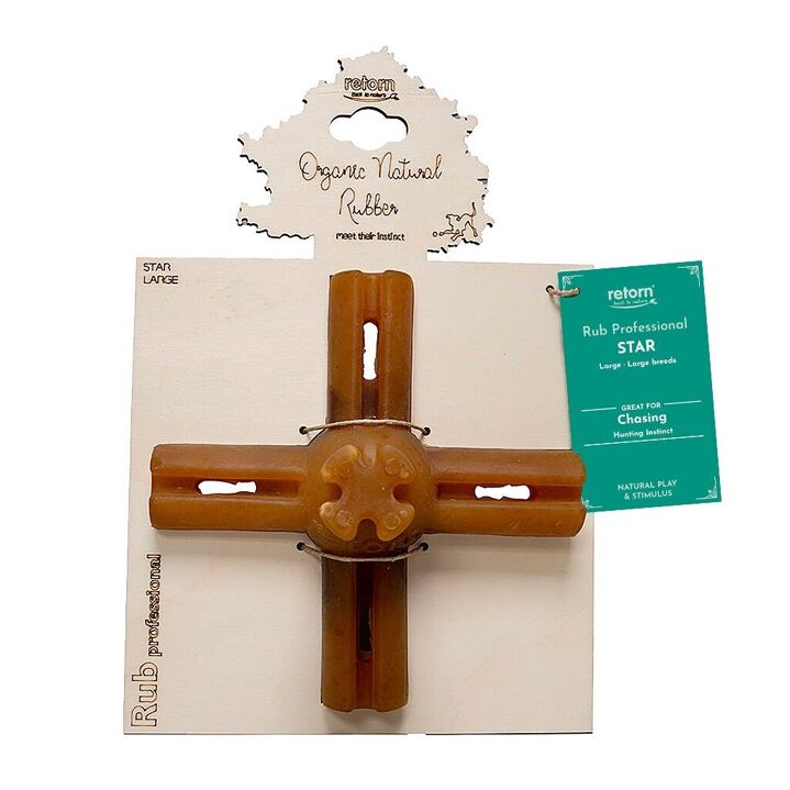 Etoile en résine organique Jouet naturel pour chien et chiot