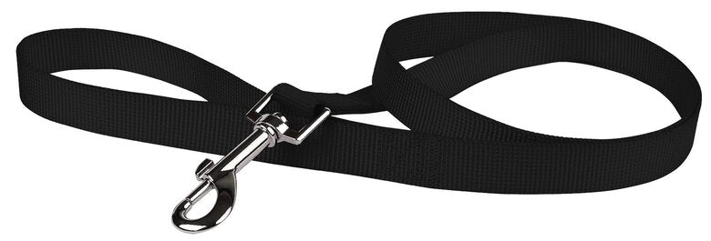 Laisse en nylon noir 1.20 m pour chiens