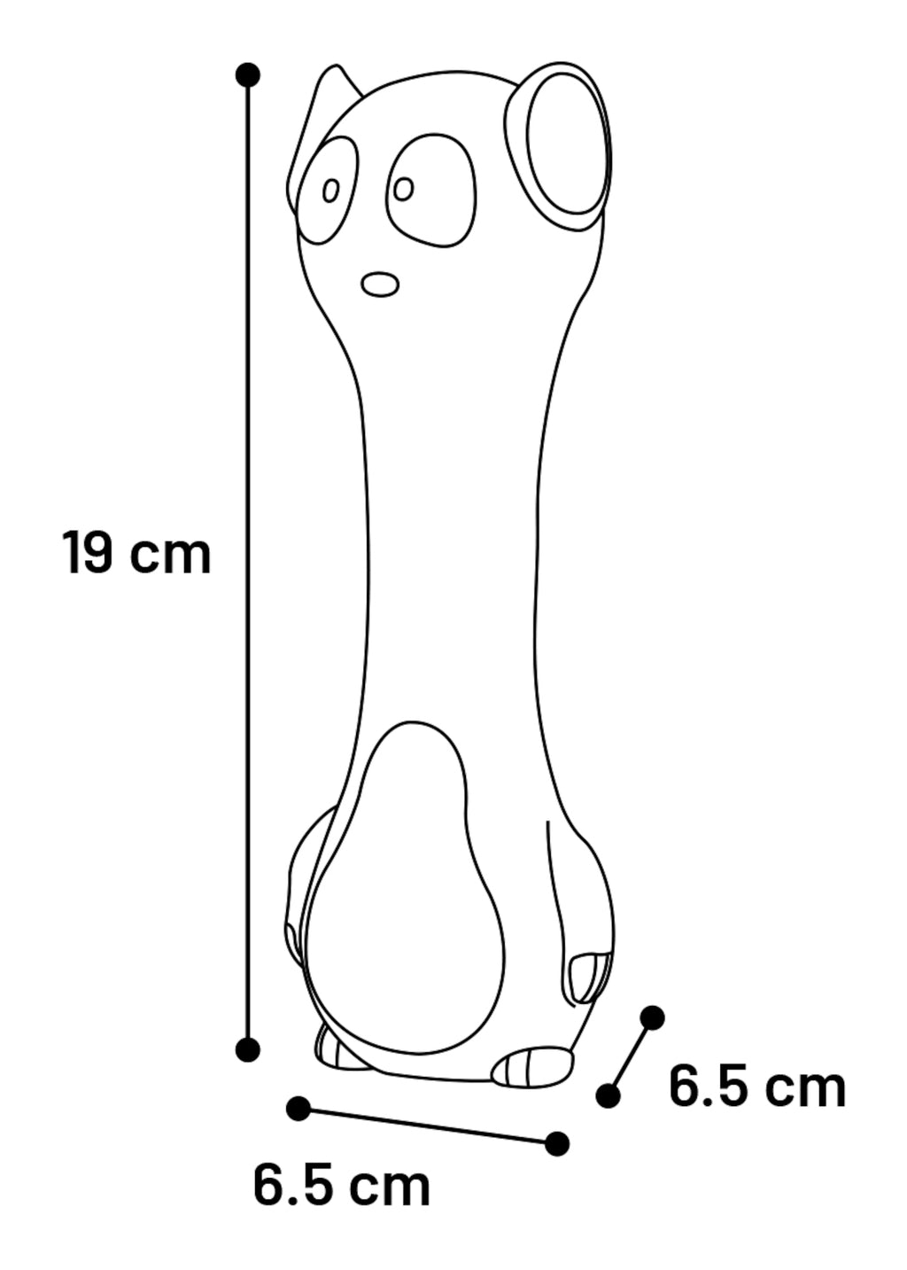 Jouet qui couine Poule/Canard/Chat pour chien Flamingo