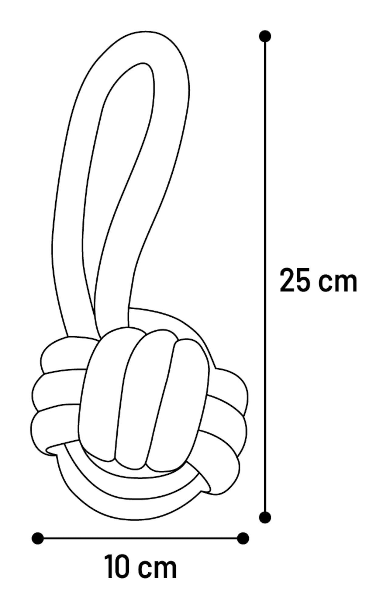 Balle nouée et Corde à tirer pour chien