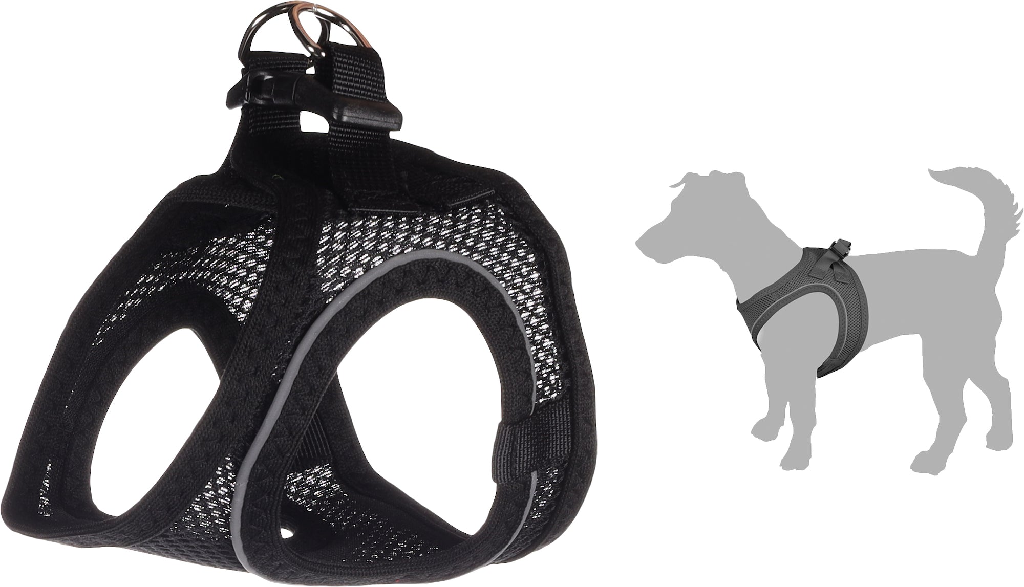 Harnais veste en mesh pour chien FLAMINGO