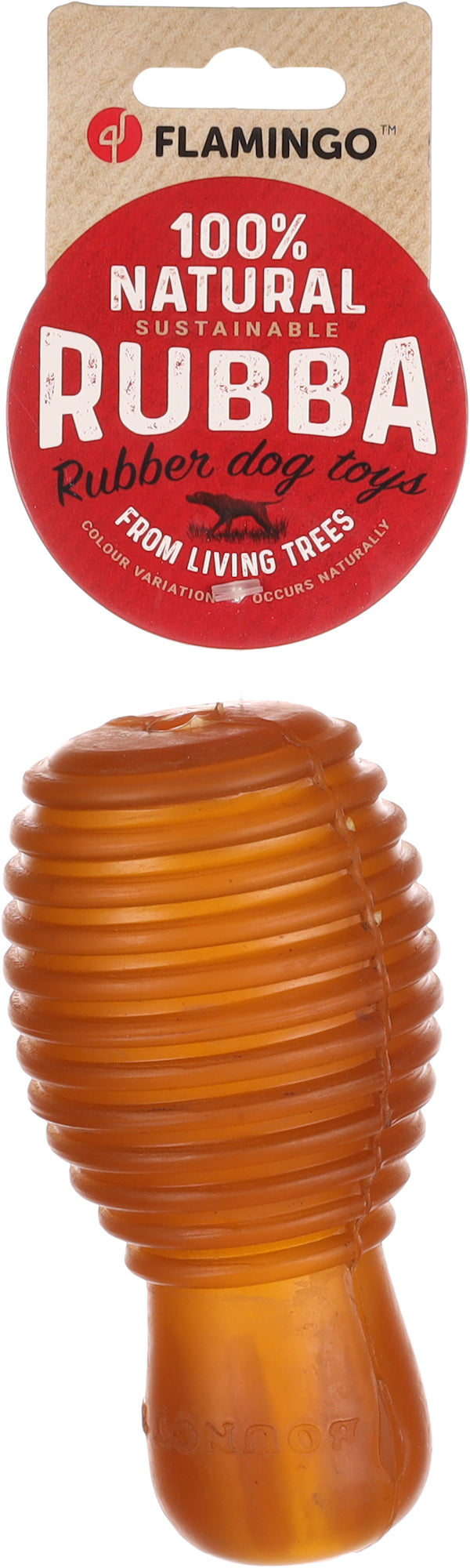 Quille en caoutchouc Jouet naturel pour chien FLAMINGO