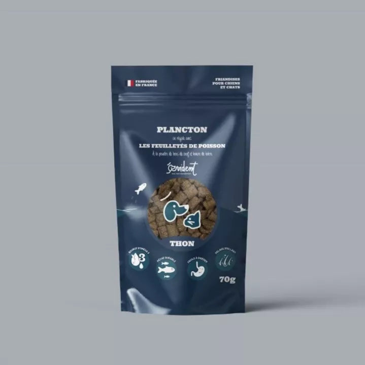 Friandises feuilletés de poisson pour chien et chat