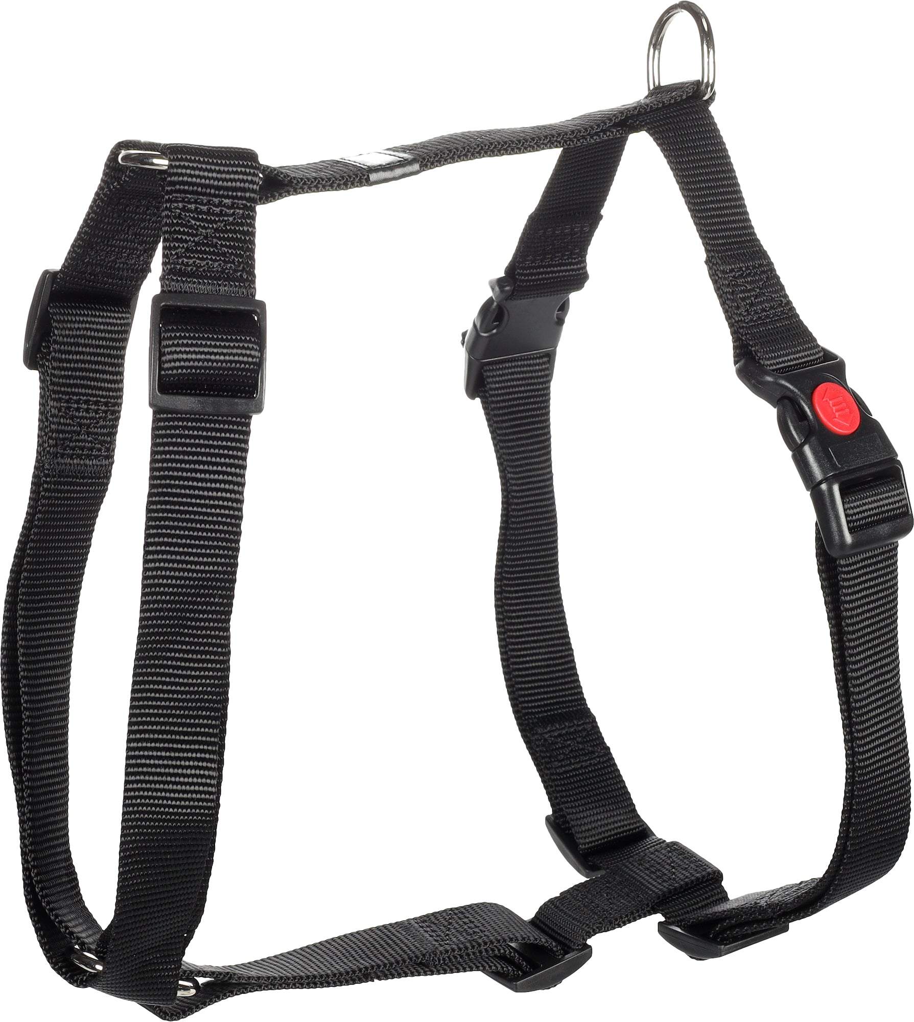 Harnais noir en H pour chien - FLAMINGO