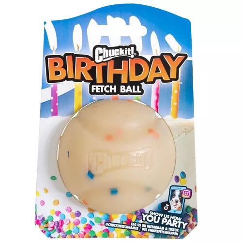 Balle anniversaire pour chien