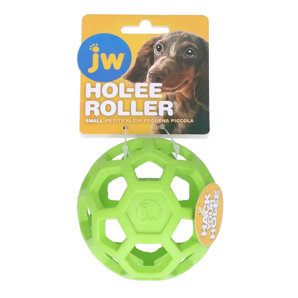 Balle pour chien JW Hol-ee Roller Vert - Jouet flottant et rebondissant