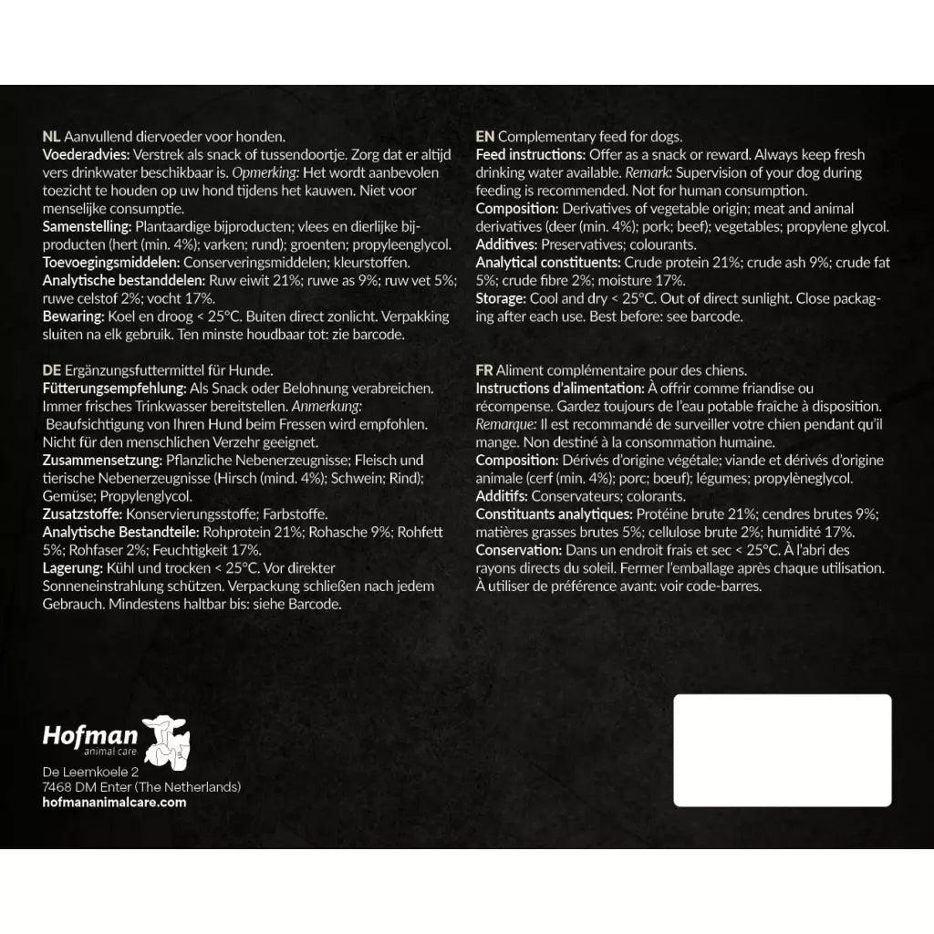 Friandises au cerf Luna's Choice Deer Drop (sans gluten) 500g