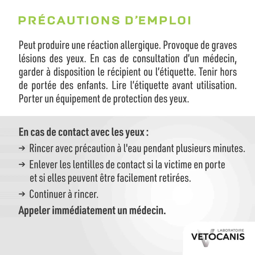 Shampoing Professionnel Peaux sensibles pour Chien - 300ml - VETOCANIS