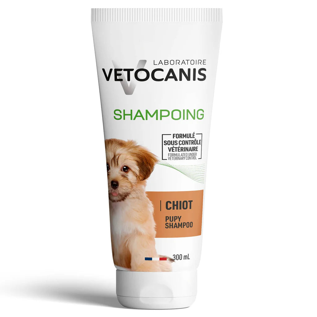 Shampoing pour Chiot, Extrait Amande Douce - 300ml - VETOCANIS