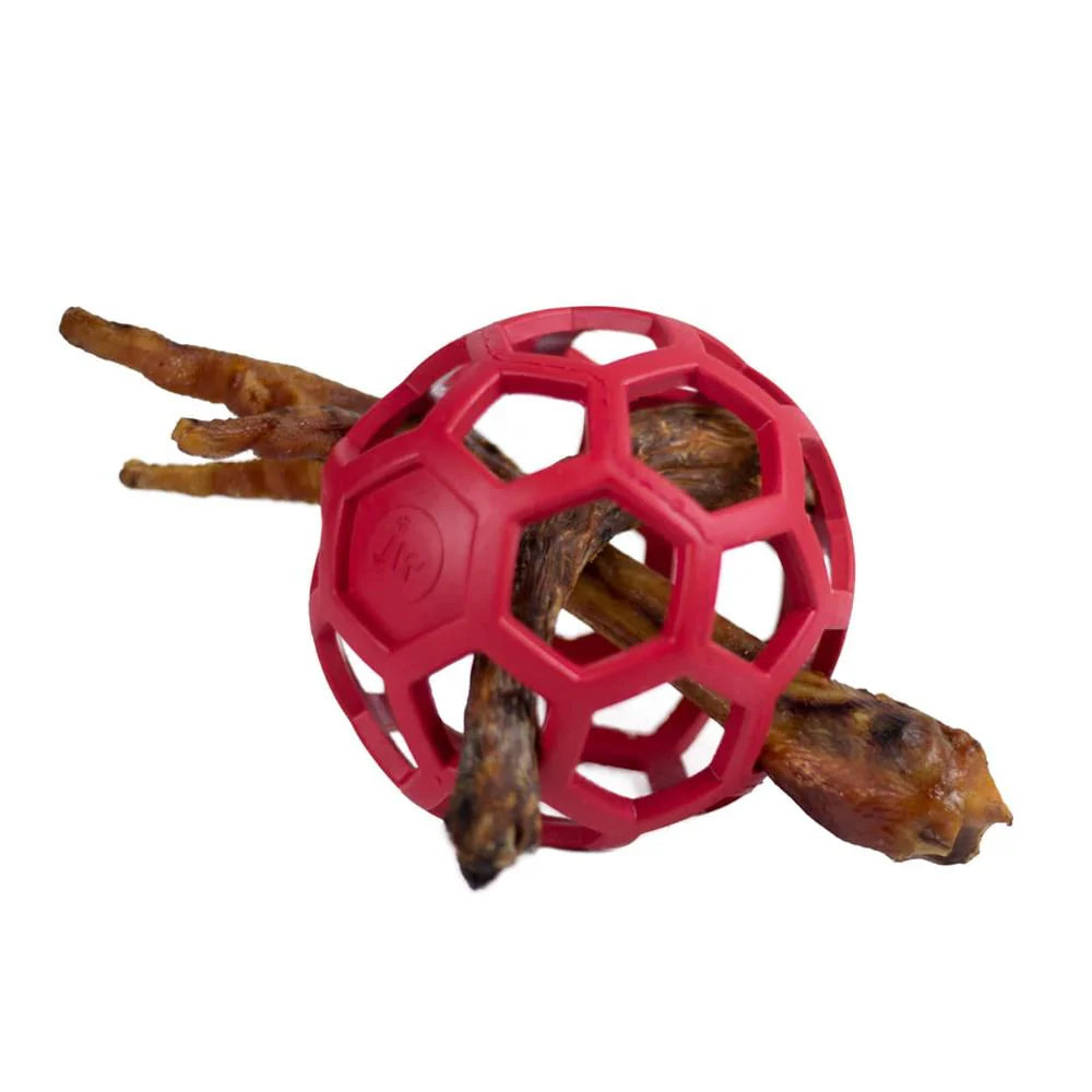 Balle pour chien JW Hol-ee Roller Rouge - Jouet polyvalent
