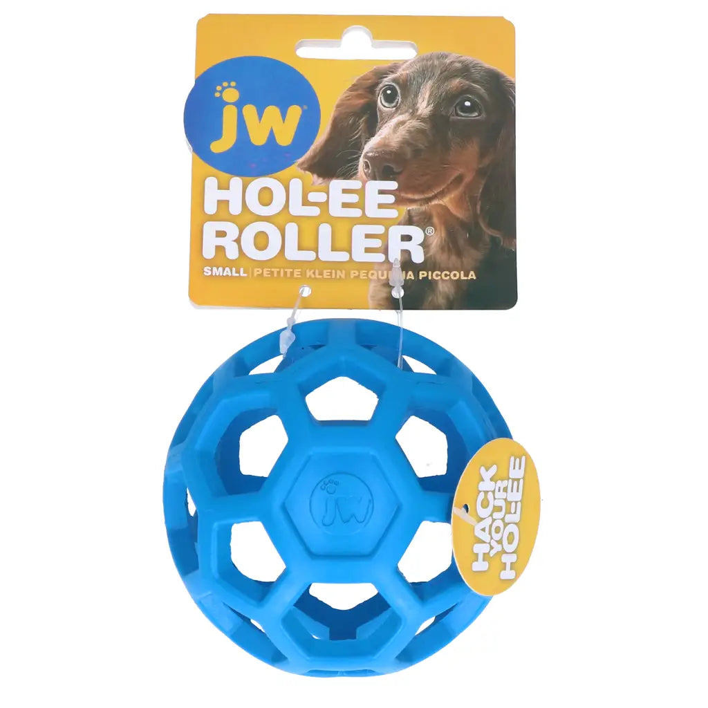 Balle pour chien JW Hol-ee Roller Bleu - Jouet multifonction