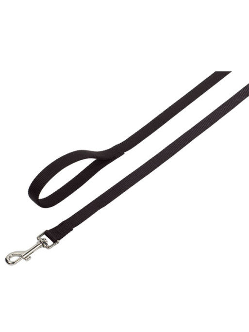 Laisse en nylon noir 1.20 m pour chiens