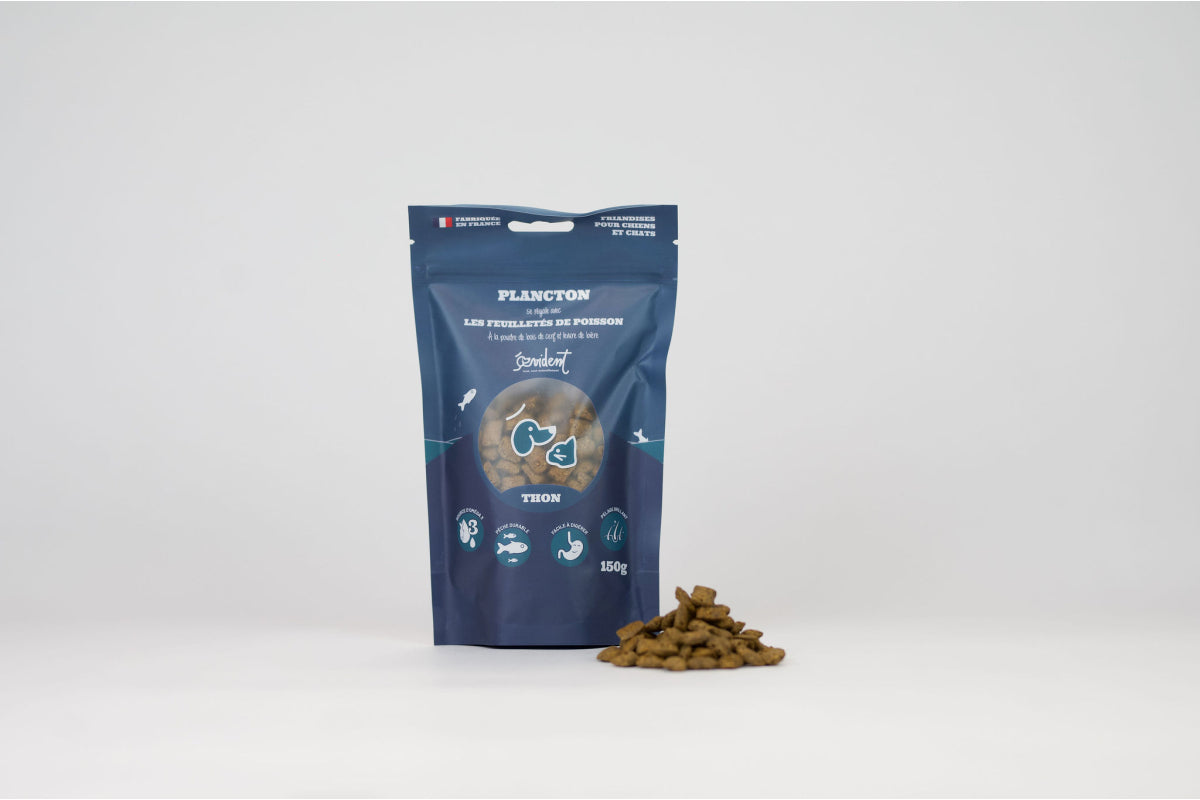 Friandises feuilletés de poisson pour chien et chat