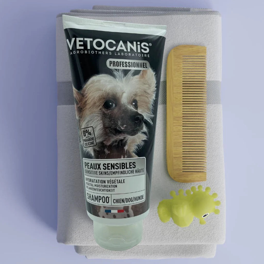 Shampoing Professionnel Peaux sensibles pour Chien - 300ml - VETOCANIS